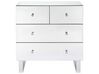 4 Drawer Mirrored Chest Silver NESLE_850810