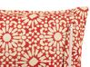 Lot de 2 coussins décoratifs avec motif géométrique en coton 45 x 45 cm rouge CEIBA_839091