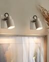 Set of 2 Metal Spotlight Lamps White BONTE_828754