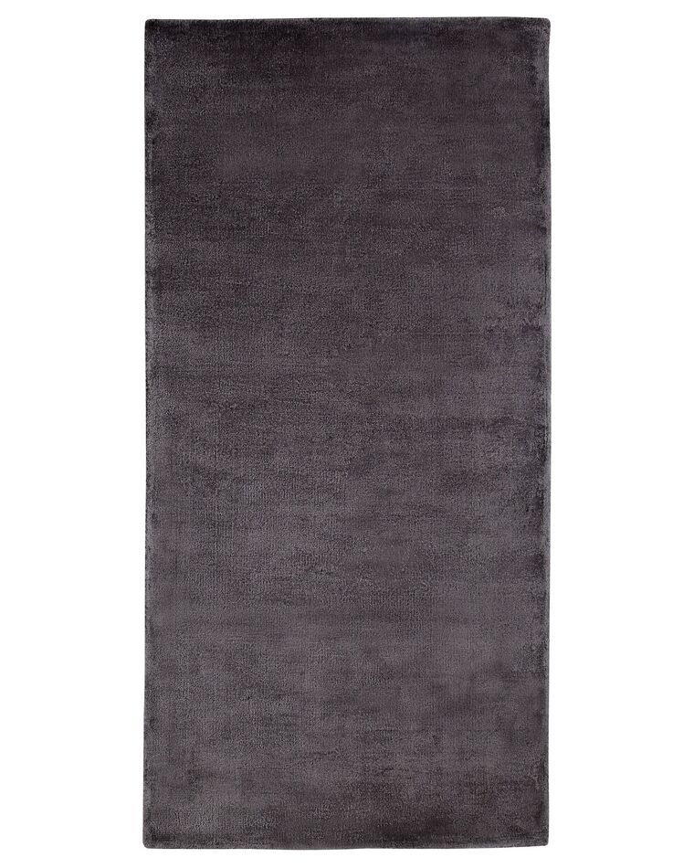 Teppich Viskose dunkelgrau 80 x 150 cm GESI II_762283