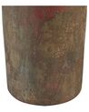 Dekovase Terrakotta grün / kupfer Alterungseffekt 41 cm UBEDA_791541