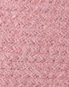 Textilkorb Baumwolle rosa 2er Set PANJGUR_846415