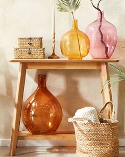 Kukkamaljakko lasi kullanruskea 48 cm CHATNI Kukkamaljakko lasi kullanruskea 48 cm CHATNI