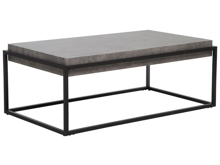 Tavolino metallo e cemento grigio 104 x 64 cm ALTOS_717384