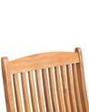 Conjunto de 2 cadeiras de madeira com almofadas em creme MAUI_722086