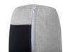 Canapé panoramique convertible 5 places en tissu gris clair KARRABO_712690