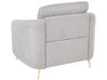 Conjunto de sofás com 6 lugares em tecido cinzento TROSA_851999