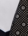 Vloerkleed polyester wit/zwart ⌀ 120 cm PANDA_831068