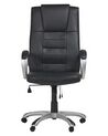Fotel biurowy regulowany z funkcją masażu ekoskóra czarny GRANDEUR II_816125