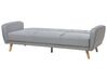 3 Seater Fabric Sofa Bed Grey FLORLI_704159