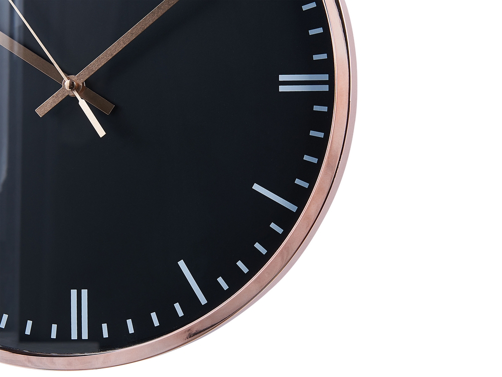 Horloge noire Ø30 cm
