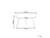 Marble Effect Coffee Table White with Black EFFIE_851388