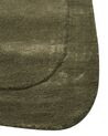 Teppich Viskose dunkelgrün 80 x 250 cm Kurzflor BERANI_904513