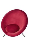 Cadeira em veludo vermelho FLOBY II_886115