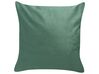 Set of 2 Embroidered Velvet Cushions Bees Motif 45 x 45 cm Green TALINUM _857896