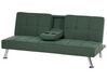 Háromszemélyes zöld kárpitozott kanapéágy RONNE_898206