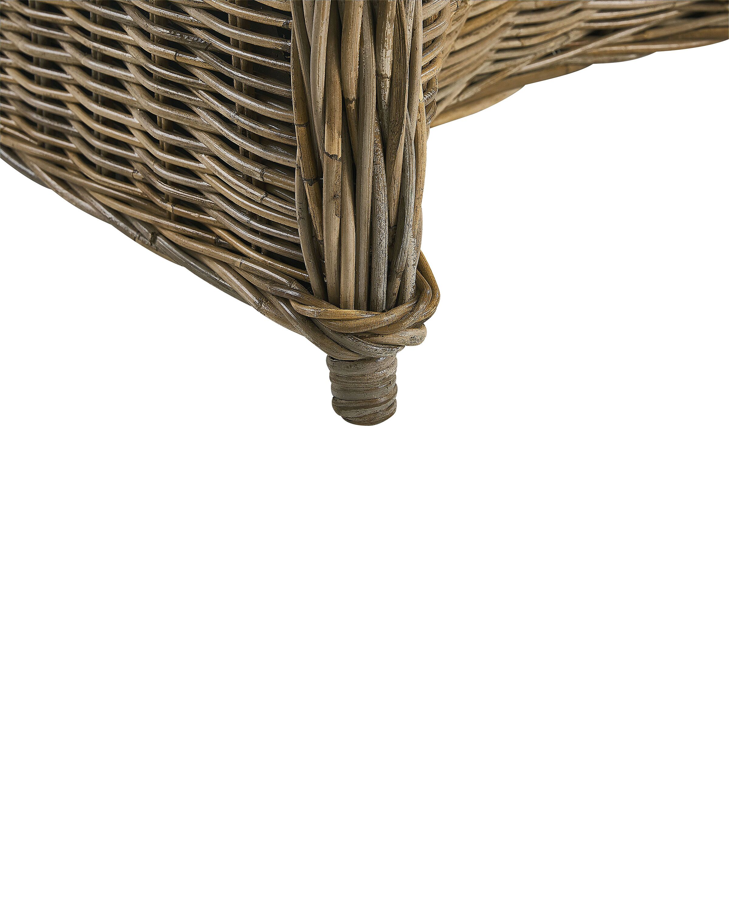 Set of 2 Rattan Garden Chairs Natural SUSUA | Beliani.se