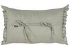 Set of 2 Linen Cushions 30 x 45 cm Light Grey SASSAFRAS_906659