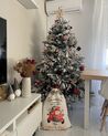 Künstlicher Weihnachtsbaum schneebedeckt 180 cm weiß BASSIE_896935