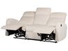 Set di divani 6 posti reclinabili elettricamente velluto bianco crema VERDAL_904882