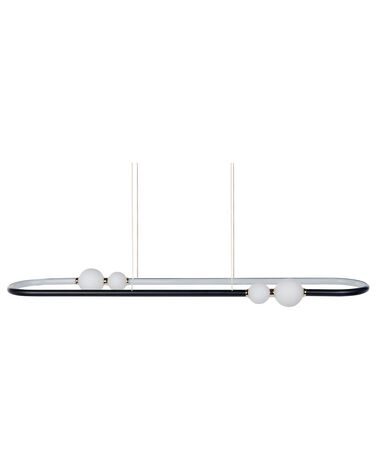 Lámpara de techo LED de metal negro/blanco 160 cm FEALE