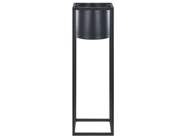 Metal Plant Pot Stand 15 x 15 x 50 cm Black IDRA