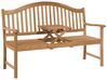Panchina da giardino 2 posti in legno con tavolino HILO_680232