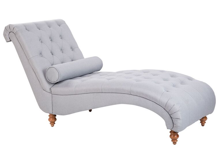 Fabric Chaise Lounge Grey MURET_756987