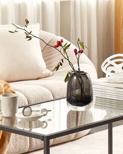 Kukkamaljakko lasi tummanharmaa 18 cm FYSKA Kukkamaljakko lasi tummanharmaa 18 cm FYSKA