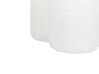 Pufe em tecido bouclé branco ⌀ 40 cm CARRINGTON_897449