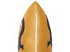 Almofada decorativa em veludo laranja 45 x 45 cm COVASNA_830226