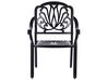 Zestaw ogrodowy stół i 4 krzesła czarny ANCONA_806894