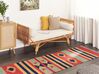 Bavlnený kelímový koberec 80 x 300 cm viacfarebný HATIS_869544