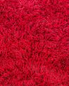 Shaggy Round Area Rug ⌀ 140 cm Red CIDE_746920