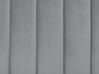 Lit double en velours gris 180 x 200 cm MARVILLE_765479