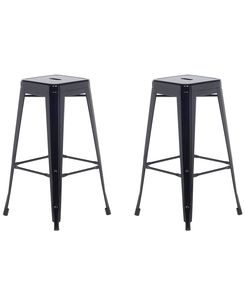 Baarijakkara metalli musta 76 cm 2 kpl CABRILLO Baarijakkara metalli musta 76 cm 2 kpl CABRILLO