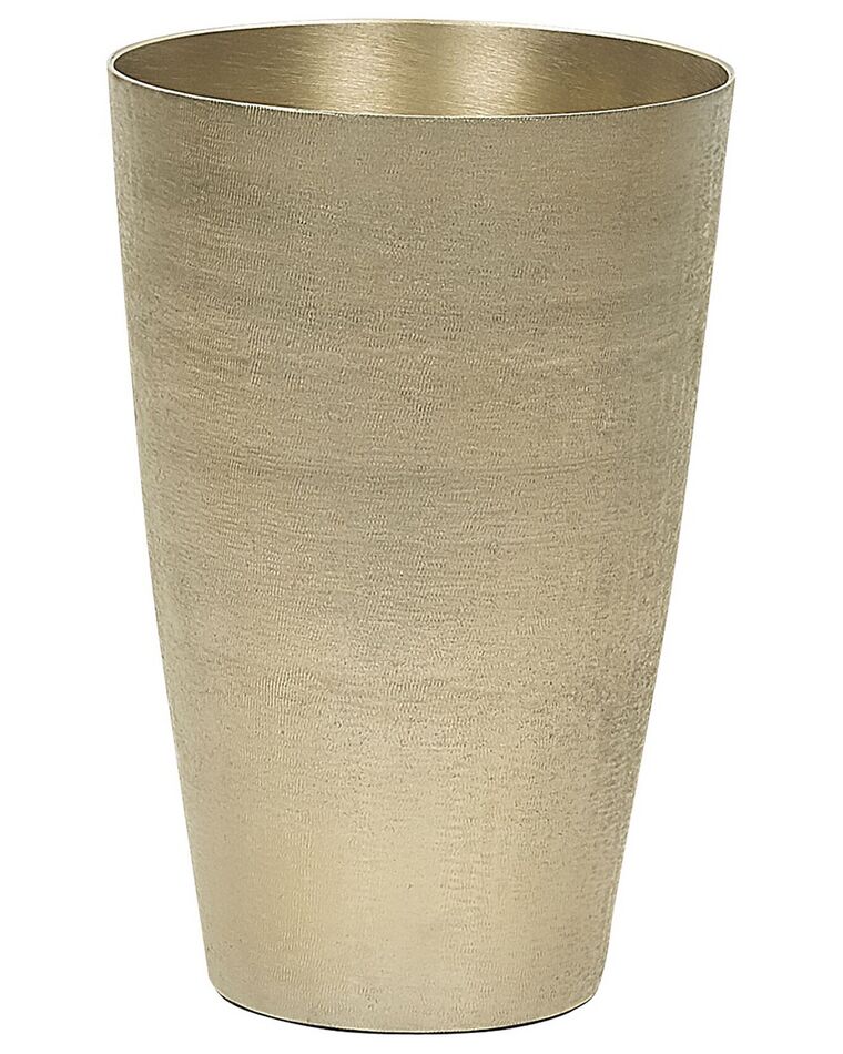 Kovová váza na kvety 31 cm zlatá AMRIT_765780