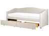 Čalúnená posteľ 90 x 200 cm svetlobéžová VITTEL_876412