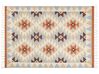 Kelim Teppich Baumwolle mehrfarbig 160 x 230 cm geometrisches Muster Kurzflor DILIJAN_869161