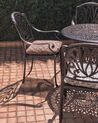 Set di 4 sedie da giardino alluminio marrone scuro ANCONA_884305