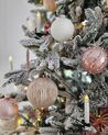 Künstlicher Weihnachtsbaum schneebedeckt 240 cm weiß BASSIE_905224