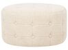Puf boucle ⌀ 55 cm beige TAMPA_886449