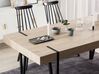 Dining Table 180 x 90 cm Light Wood with Black ADENA_750746