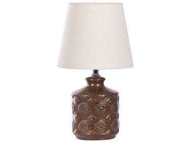 Ceramic Table Lamp Copper ROSANNA