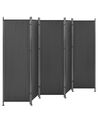 Biombo 5 paneles de poliéster negro 170 x 270 cm NARNI_802661