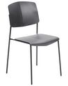 Set of 4 Dining Chairs Black ASTORIA_868251
