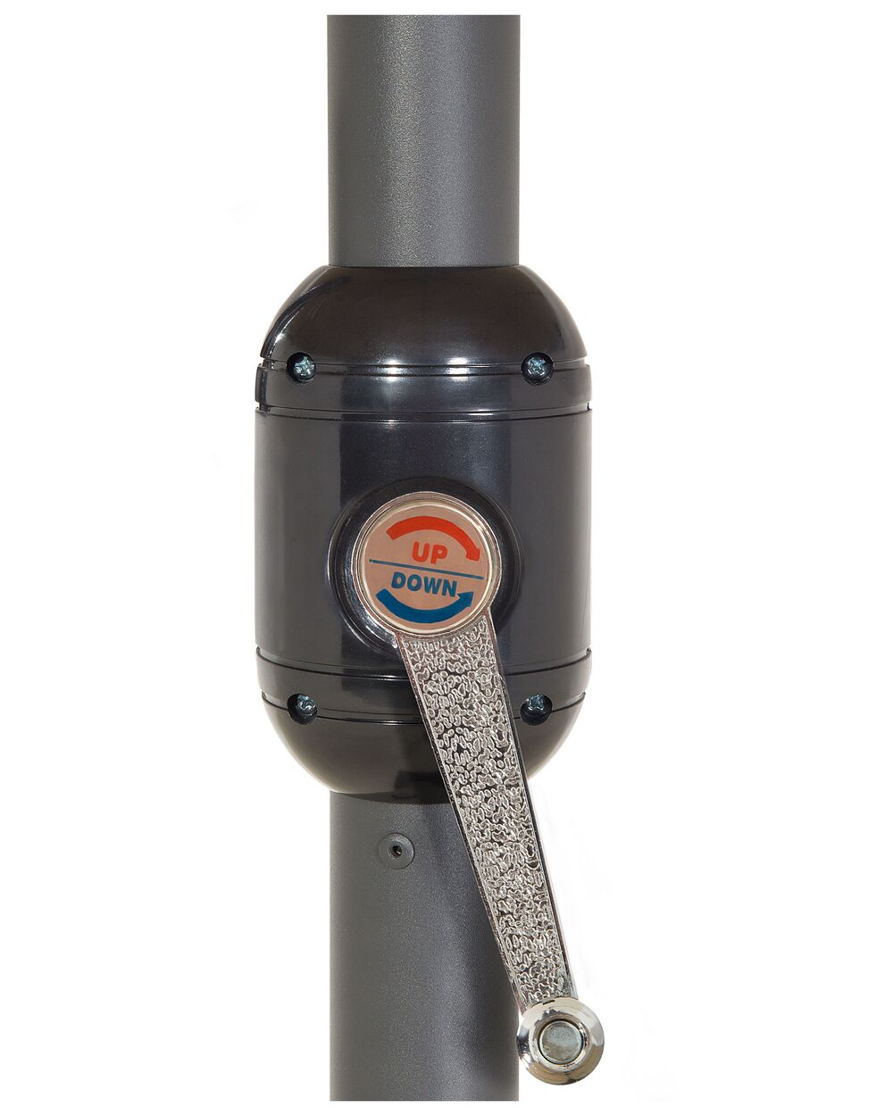 Sombrilla de jardín con doble toldo antracita 460 cm SIBILLA | Beliani.es