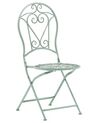 Zestaw 2 krzeseł ogrodowych metalowy zielony TRENTO_774526