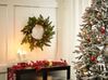 Osvícený vánoční věnec ⌀ 50 cm zelený WHITEHORN _881145