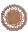 Round Bamboo Wall Mirror ø 62 cm Light Brown CACOMA_822238
